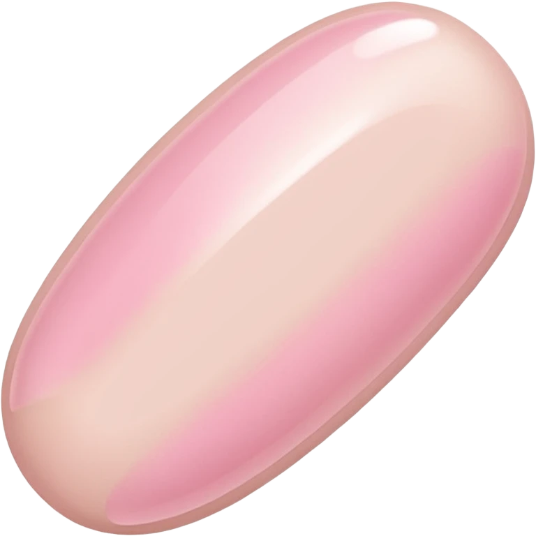light pink french extension nails emoji