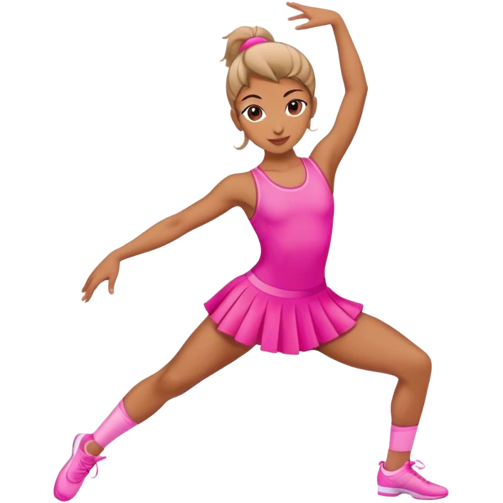 sport dancer in pink emoji