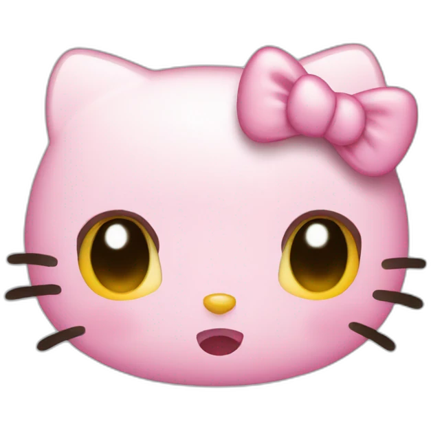 Hello kitty crying emoji