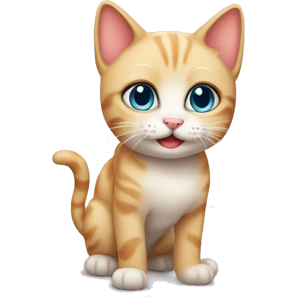 Cute kitty emoji