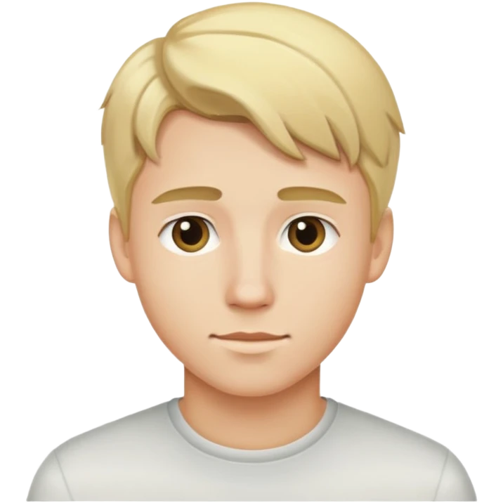 young man with blonde hair emoji