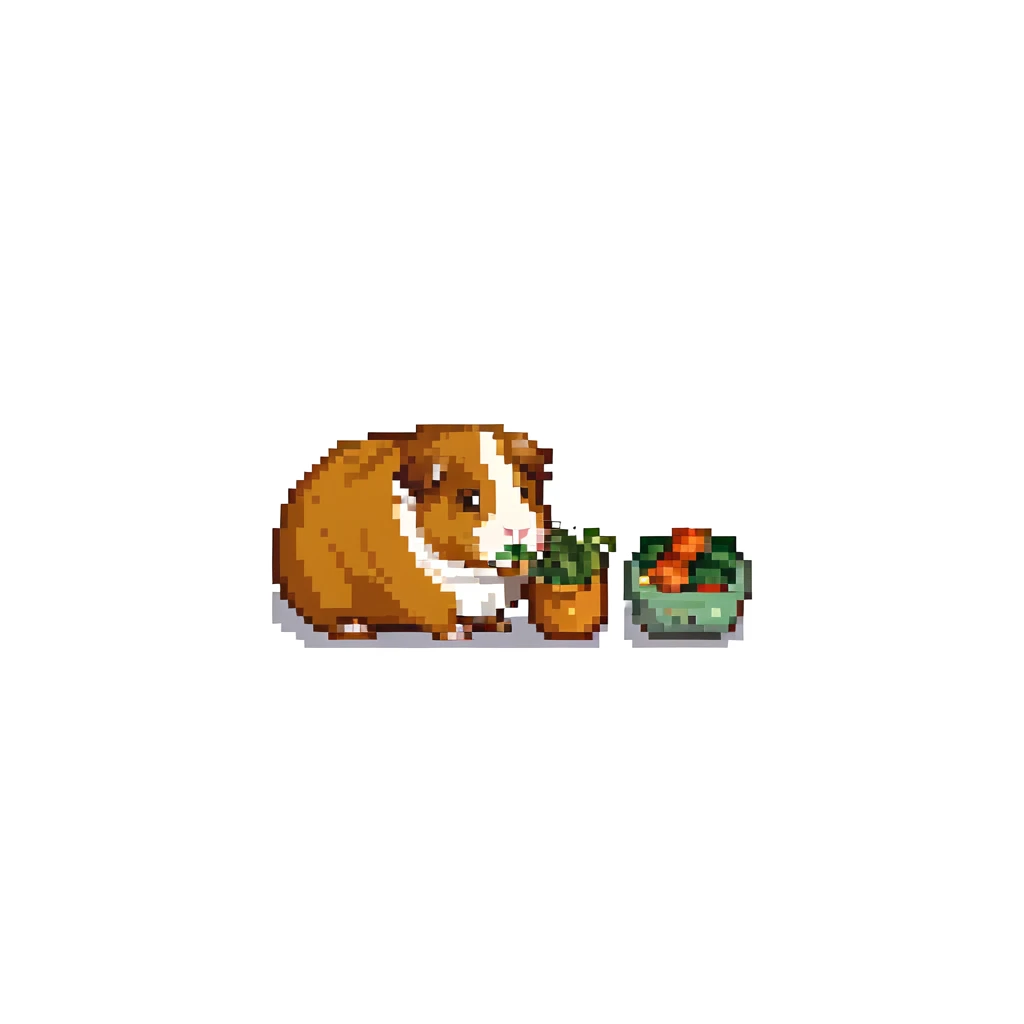 guinea pig eating vegetables emoji