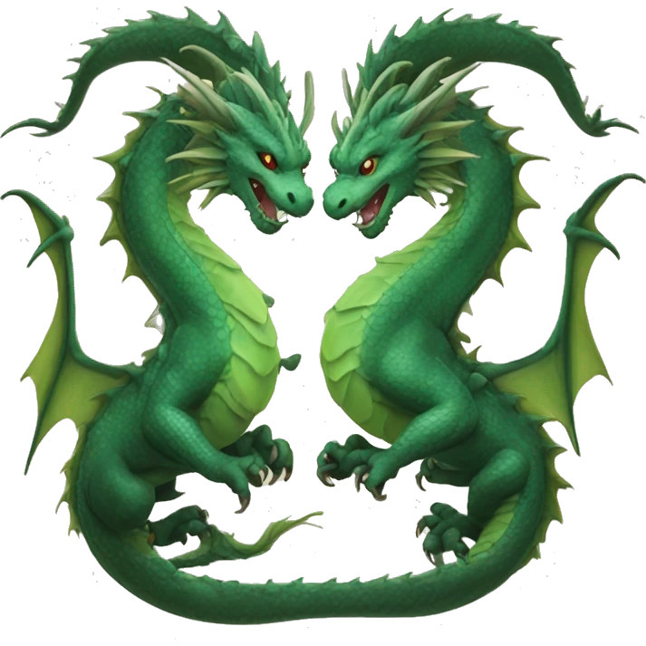 two dragon for gemeni zodiac emoji
