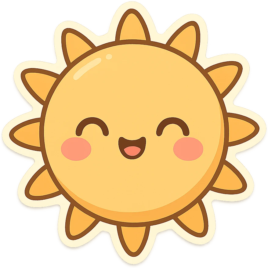 一个可爱的太阳 emoji