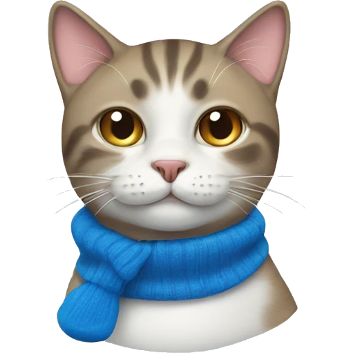 Cat wearing blue socks  emoji