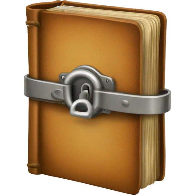 vintage diary with lock emoji