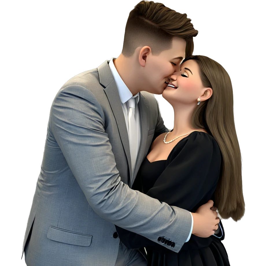romantic couple in formal attire emoji