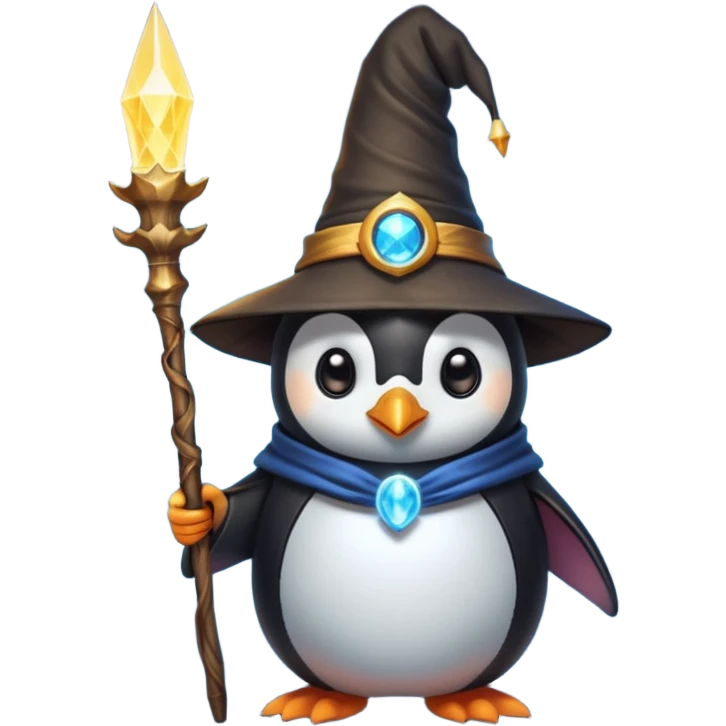 Penguin Wizard emoji