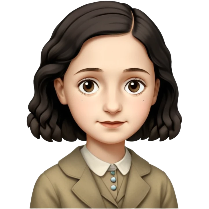 anne-frank-–-cinematic-realistic-portrait-of-anne-frank,-depicted-with-a-reflective,-gentle-expression-in-period-clothing,-her-eyes-conveying-hope-and-resilience,-rendered-with-soft,-natural-lighting-and-delicate-textures-that-capture  emoji