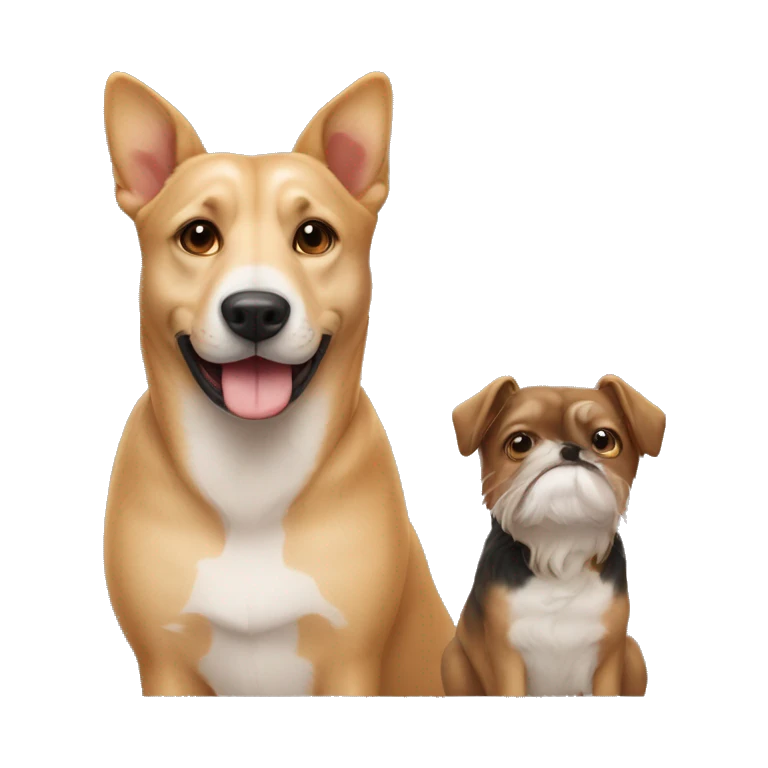 een hond en een vrouw emoji