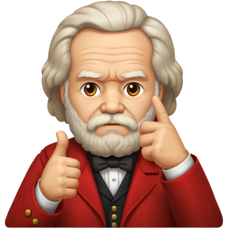 karl marx giving a thumbs down emoji emoji