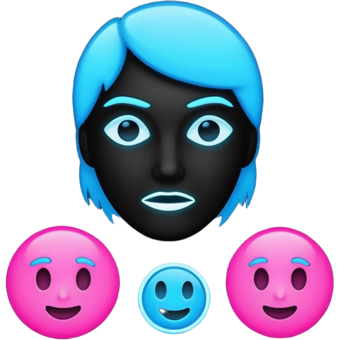 retro black lighting emoji