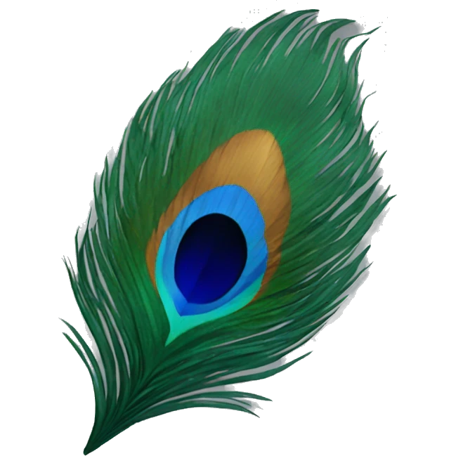 peacock feather emoji