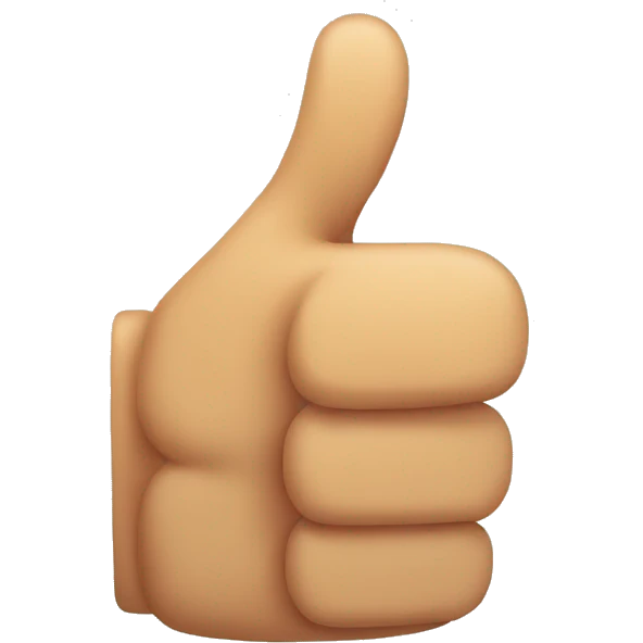 thumbs up close up emoji