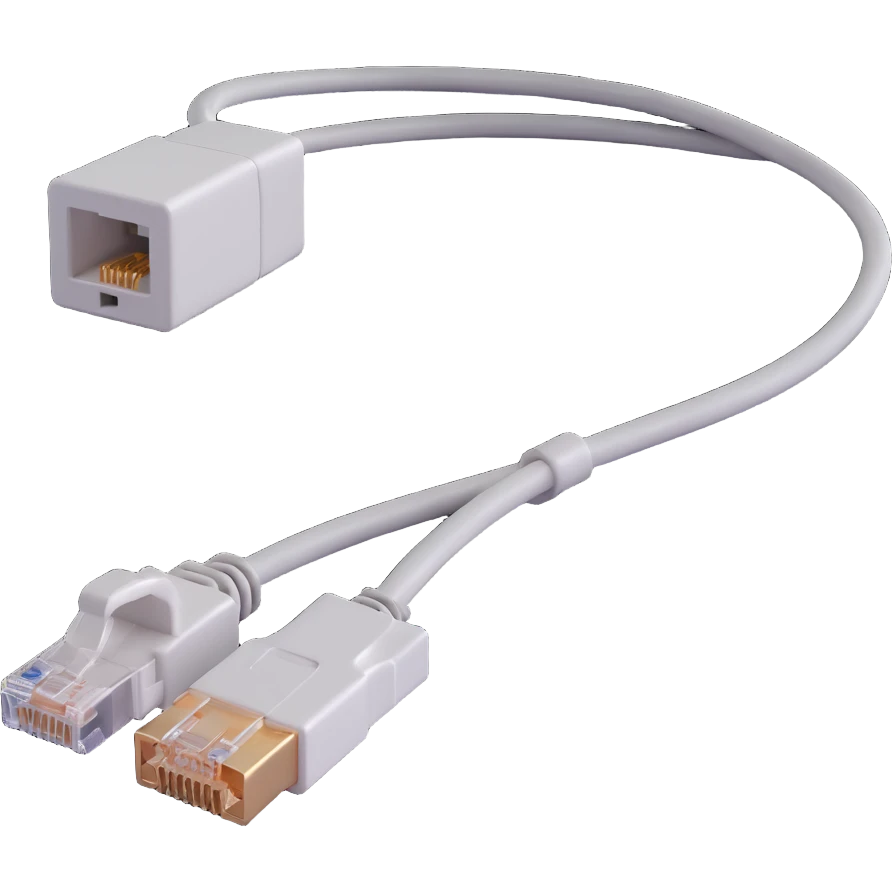 ethernet cable with RJ45 connector emoji