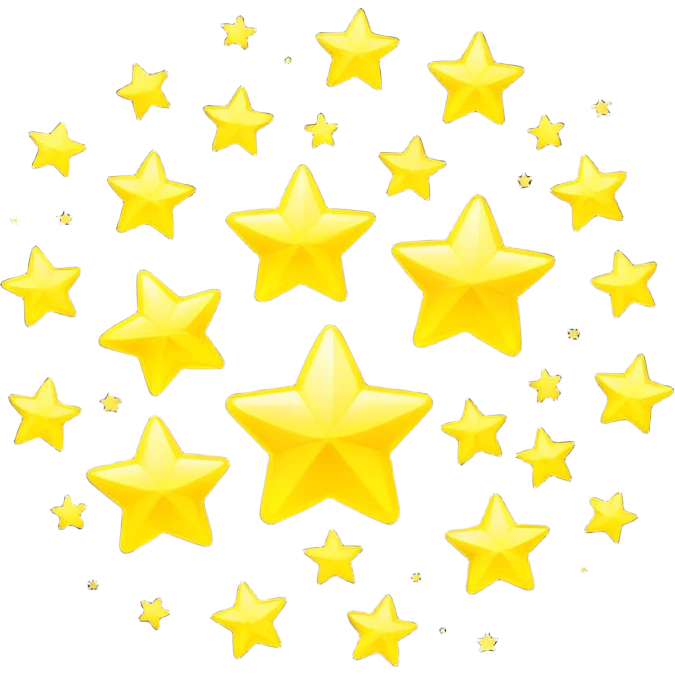 Yellow immunity stars with stars emoji