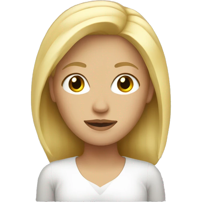 Blonde woman emoji