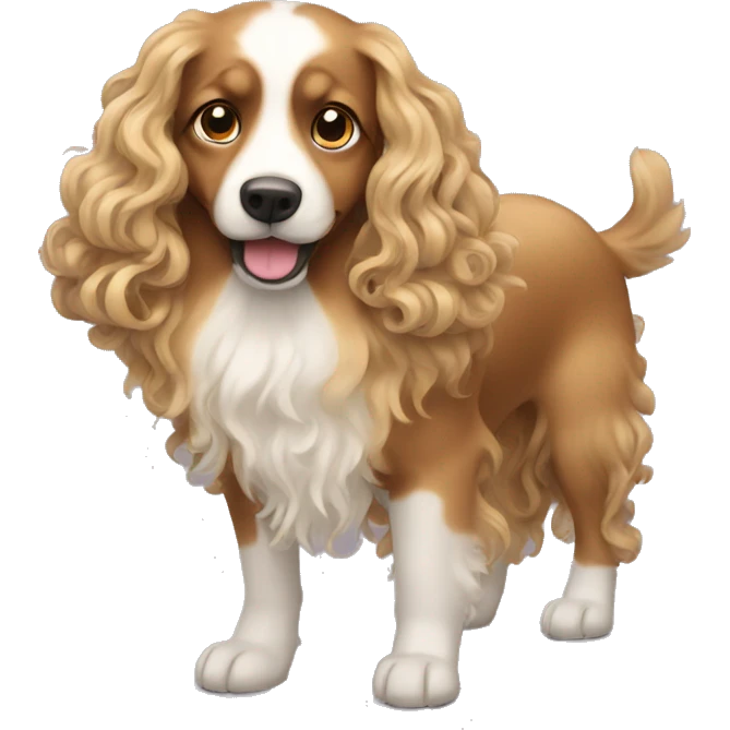 dog with long curly hair emoji