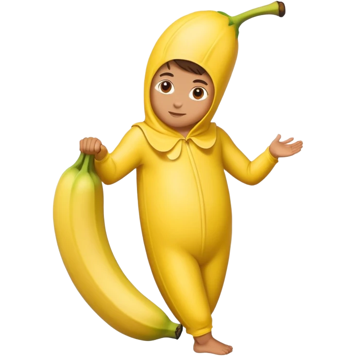 person in a banana costume emoji