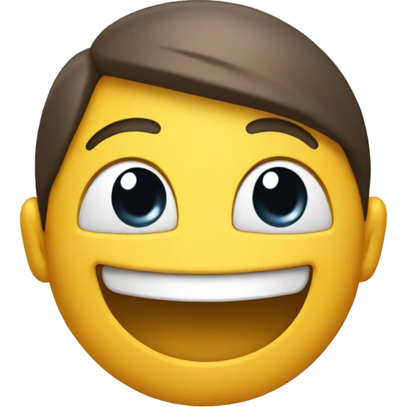 Cheeky smile face  emoji