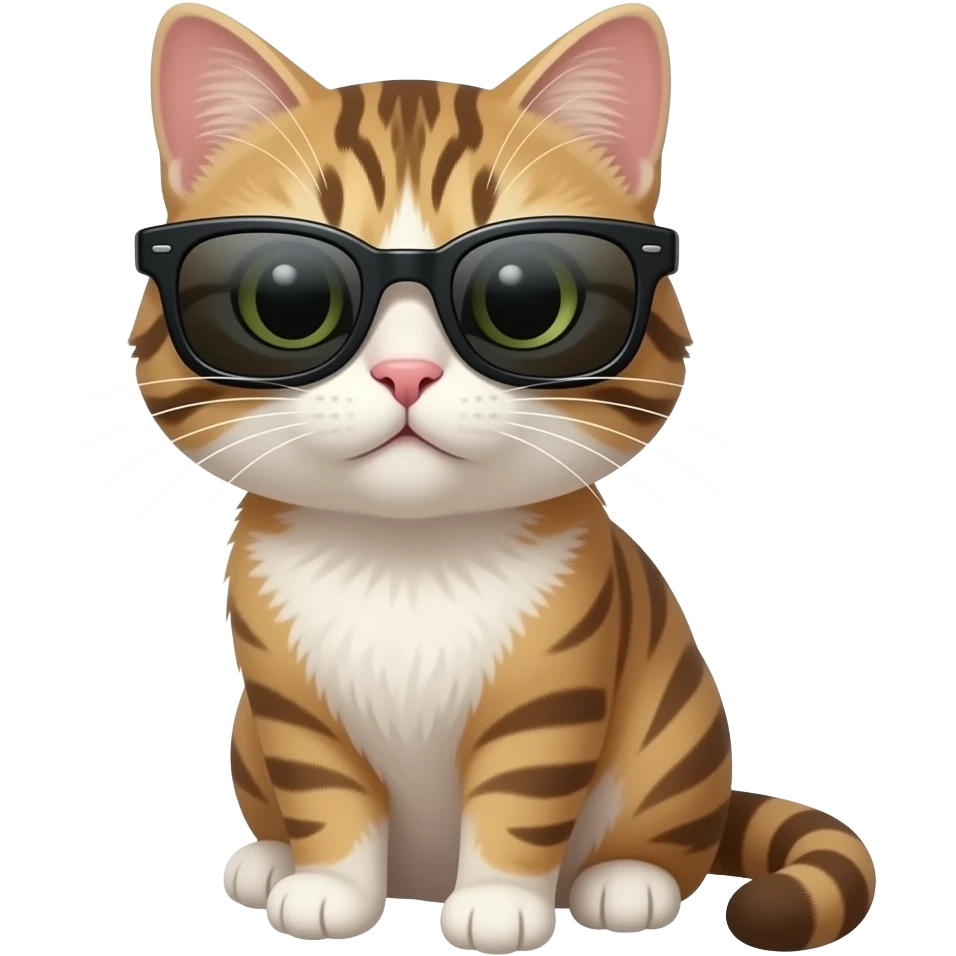 Cat wearing sunglasses emoji