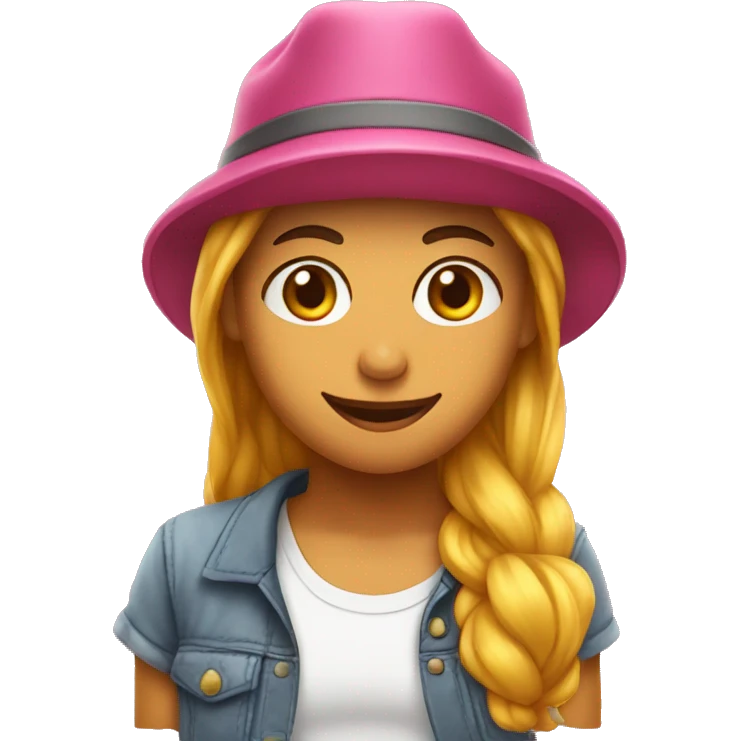 Chicfeliz con una gorra emoji