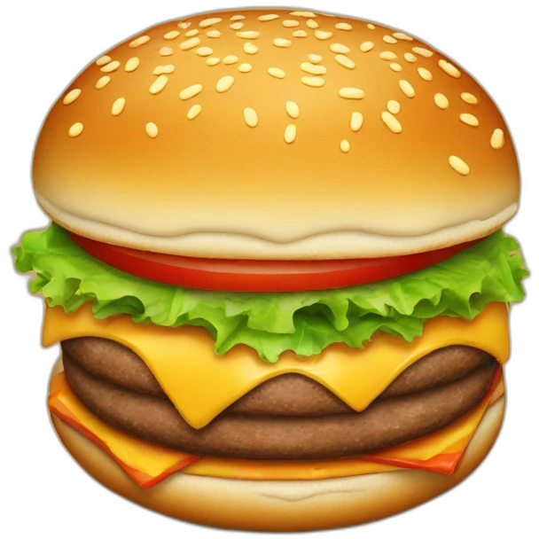 Juicy burger emoji