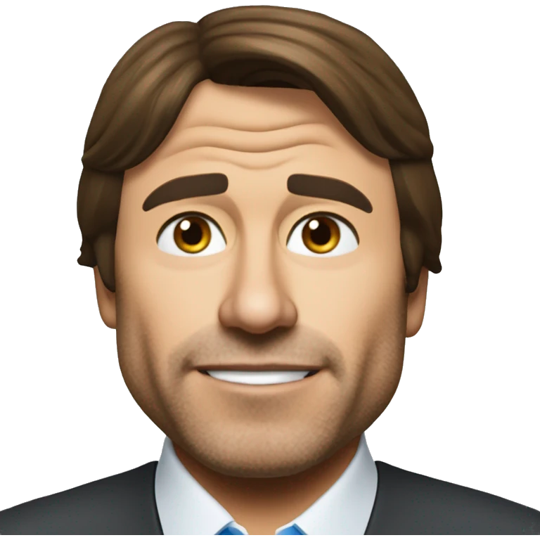I want you to generate the animoji of Antonio Conte, the trainer of Napoli Calcio emoji