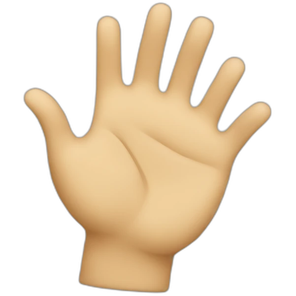 Thank you gesture emoji