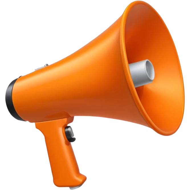 megaphone projecting sound emoji