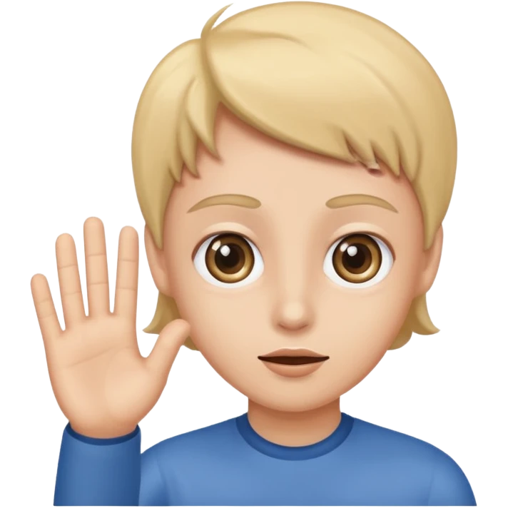 Wide eyes staring while waving  emoji