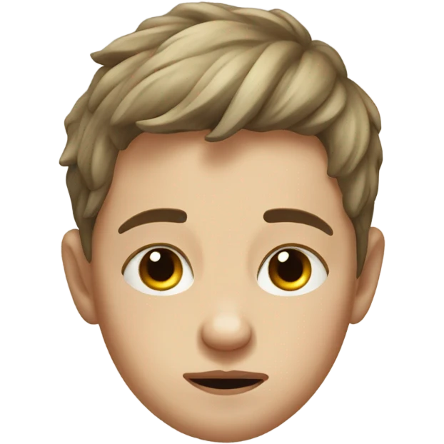 Sleepy realistic portrait of a boy emoji