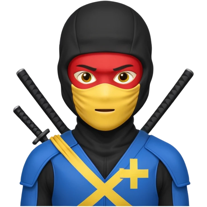 Ukraine, flash, ninja emoji