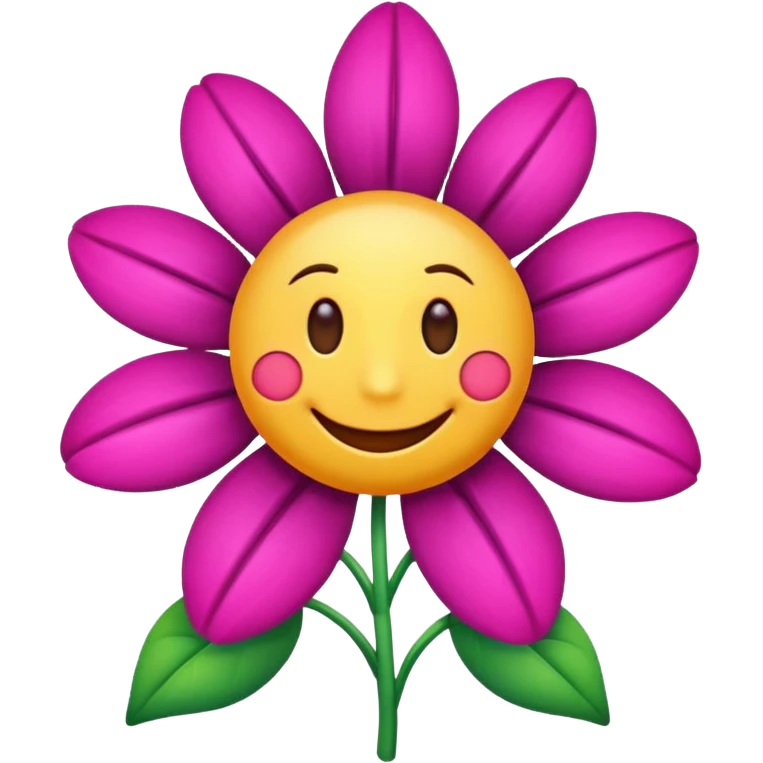 smiling flower emoji