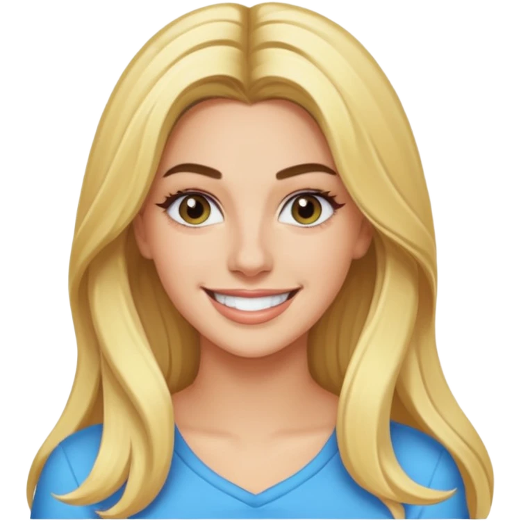 Lele Pons with long blonde hair emoji