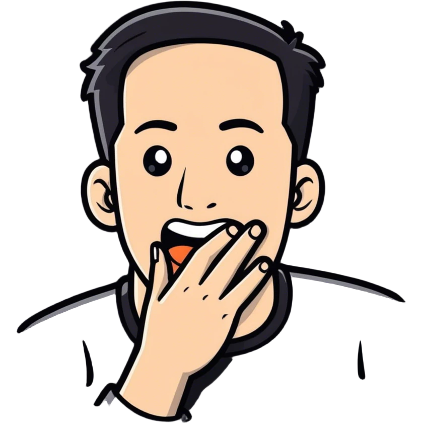 Guy joking himself  emoji