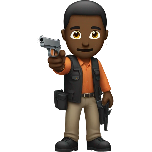 man putting down a gun emoji
