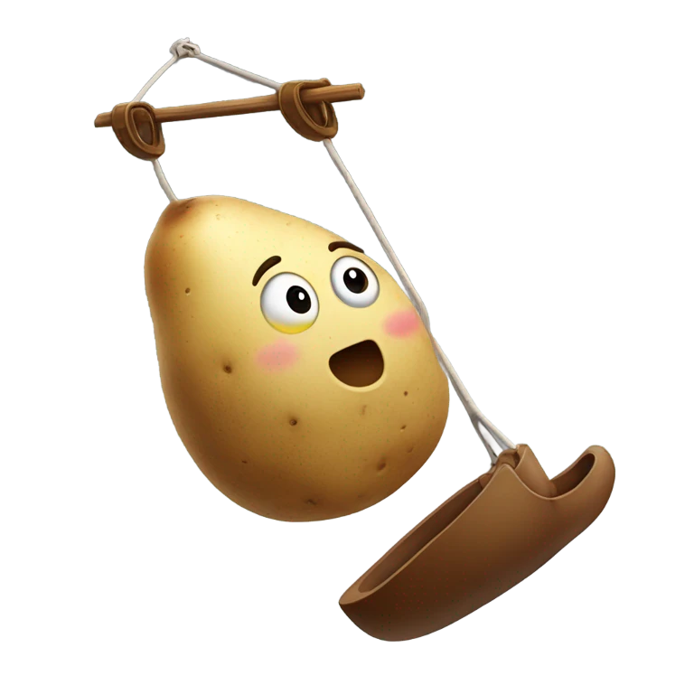 Potato shooting emoji