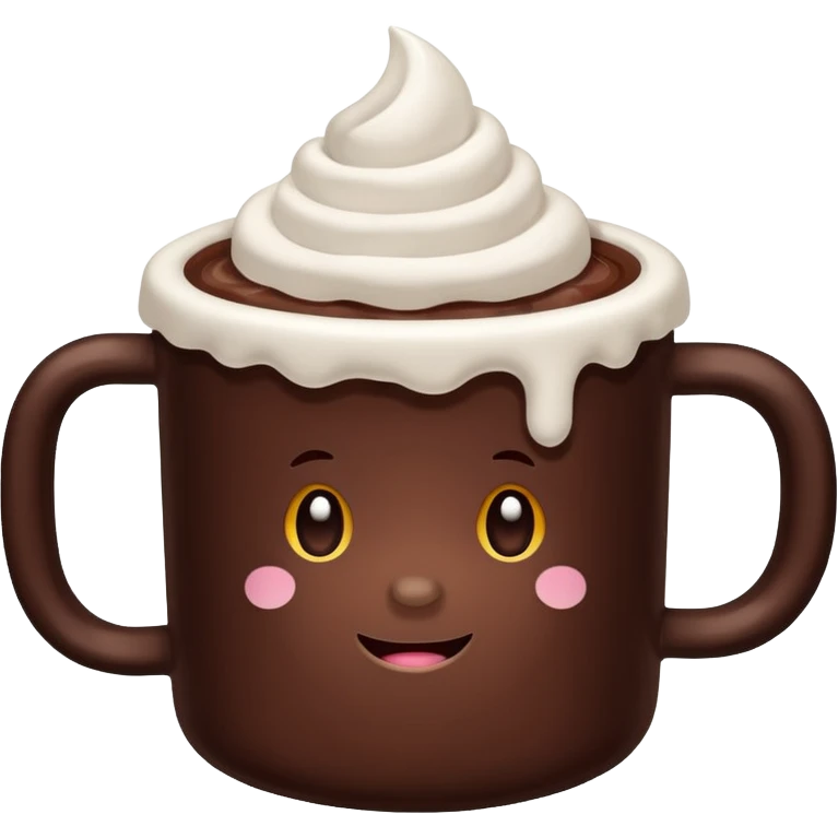 hot cocoa with marshmellows emoji