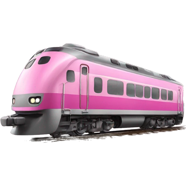 Pink train emoji
