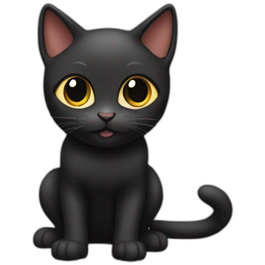 Chatte noire emoji