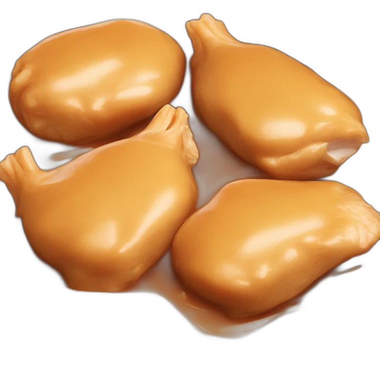 chicken meat in peanut sauce emoji
