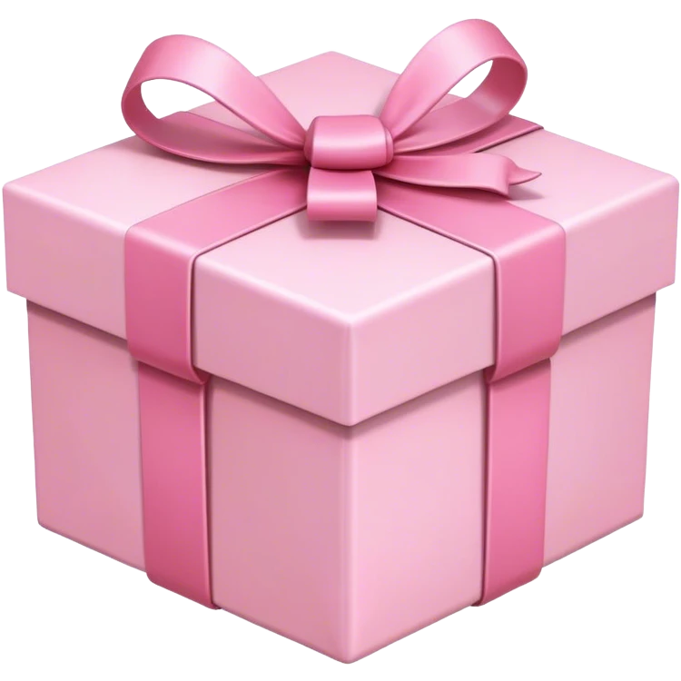 Pink pastel gift box emoji