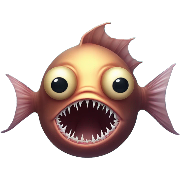 deep sea anglerfish with illicium and esca   emoji