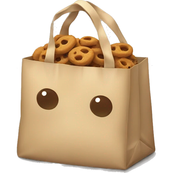 bag of treats for dog emoji