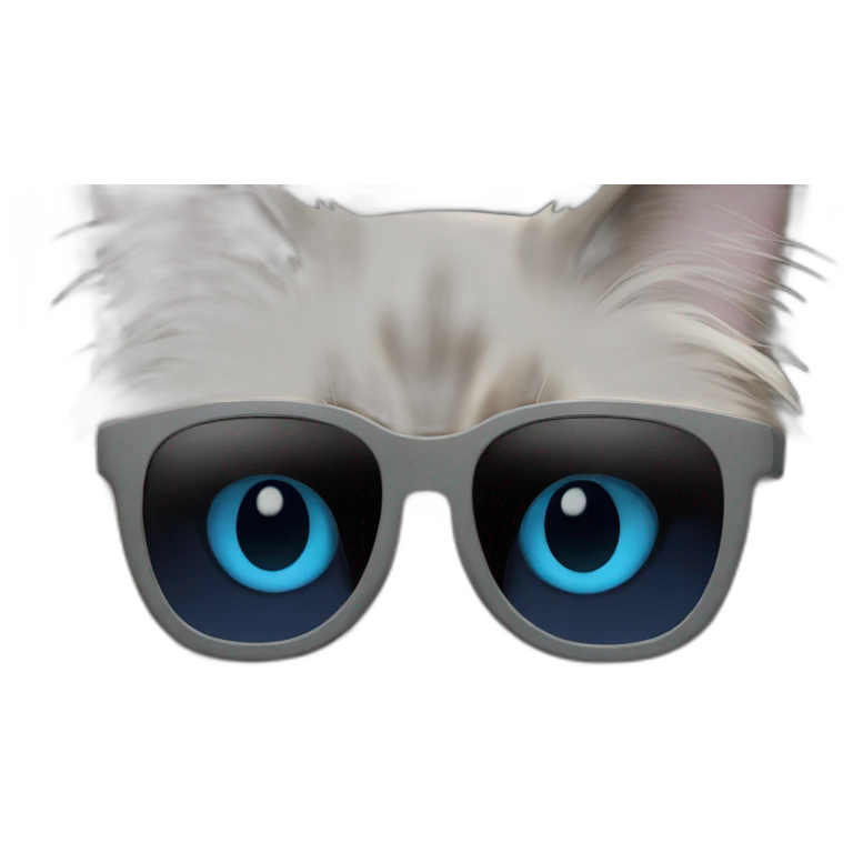 ragdoll cat sunglasses emoji