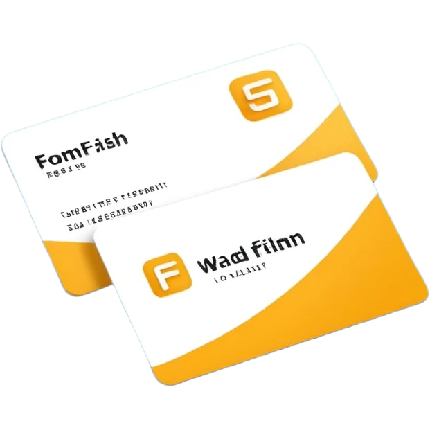 3D minimal corporate card with bold #FF3D00 accents or partial #FF3D00 surface, showing only the text ‘WAD’. No numbers, no names, no chip, no logos. Clean, modern, high-end style emoji