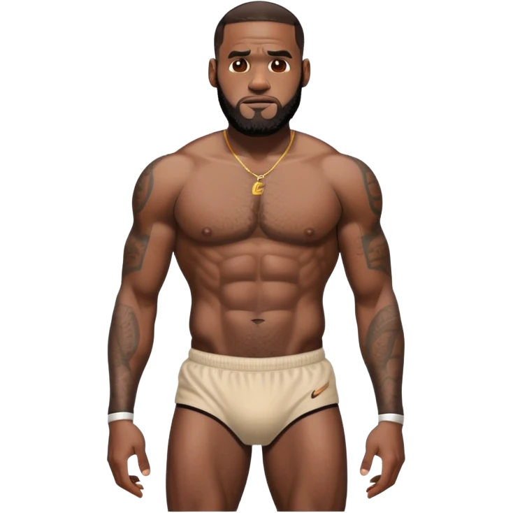 Lebron james naked with no pants on emoji