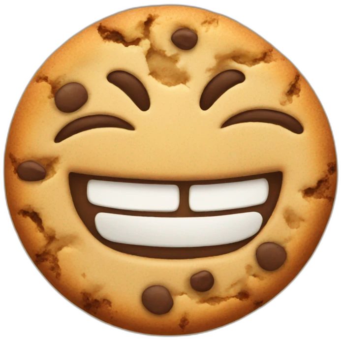 cookie smiling emoji