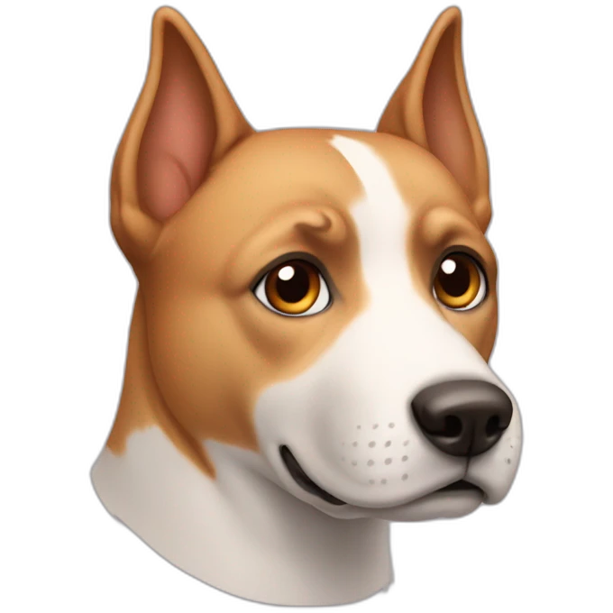 A dog without eyes emoji